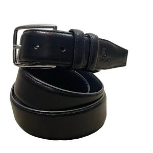 Roncato Vera Pelle Italian Leather Belt Black Size 41"-45" Minimalist
